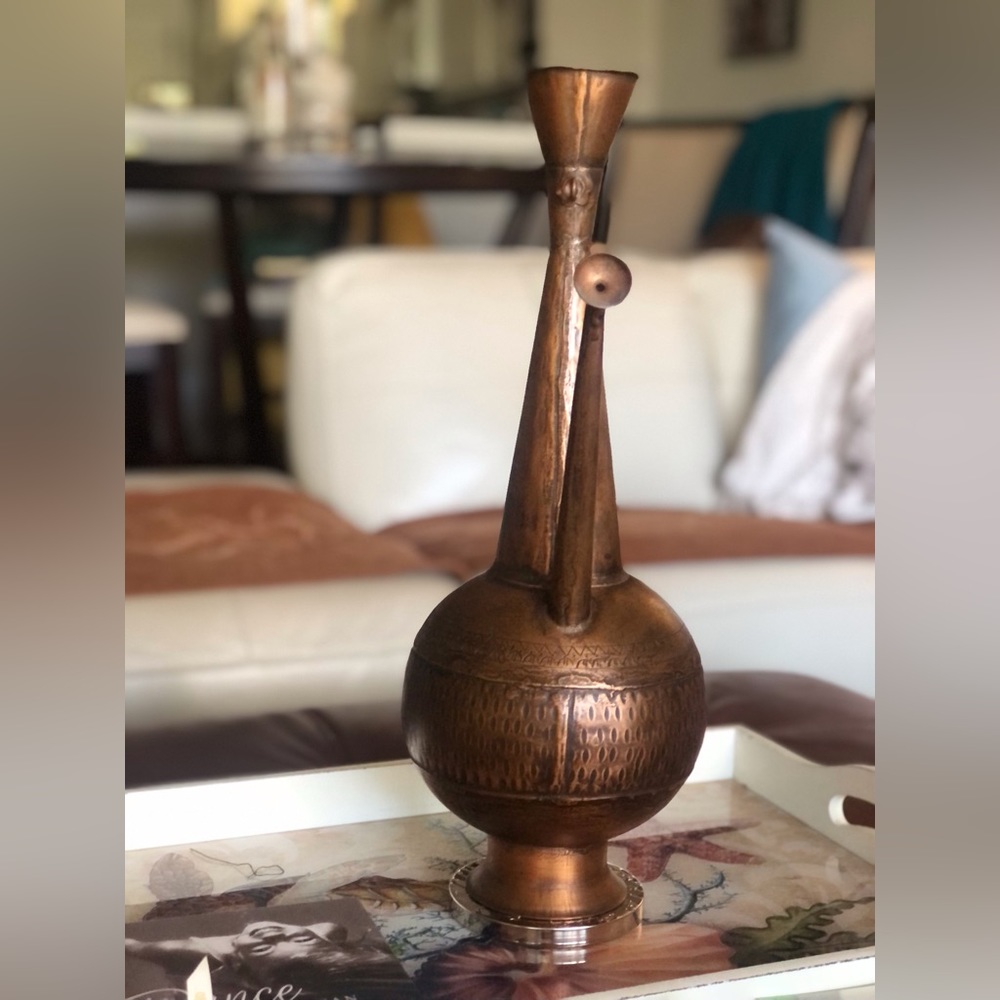 VTG Solid Brass Pot/Vase - Picture 3 of 4